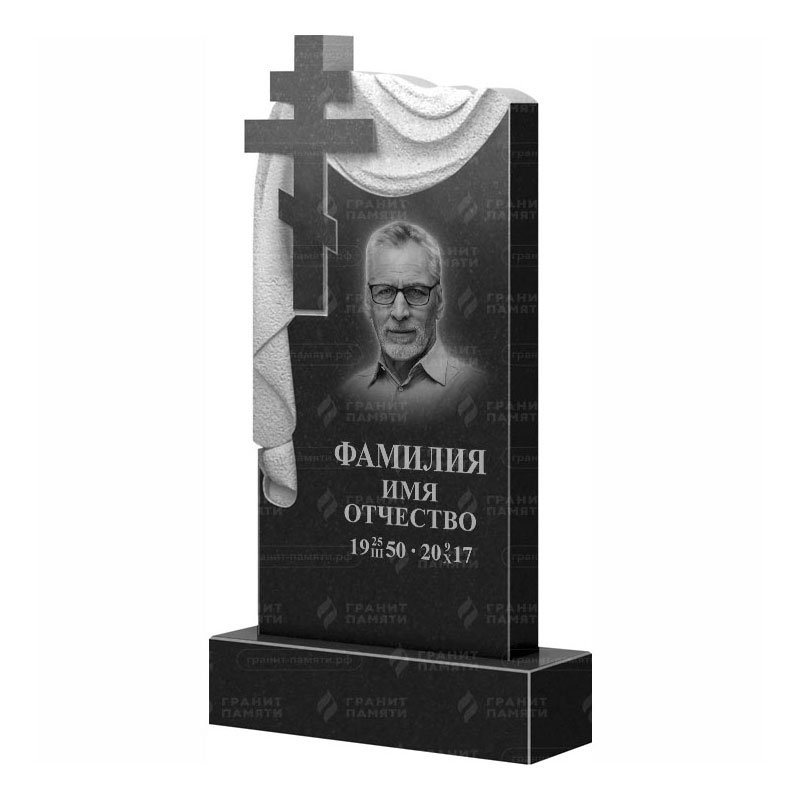 Памятники из гранита с крестом в Ярославле | Гранитный памятник ФГ-085