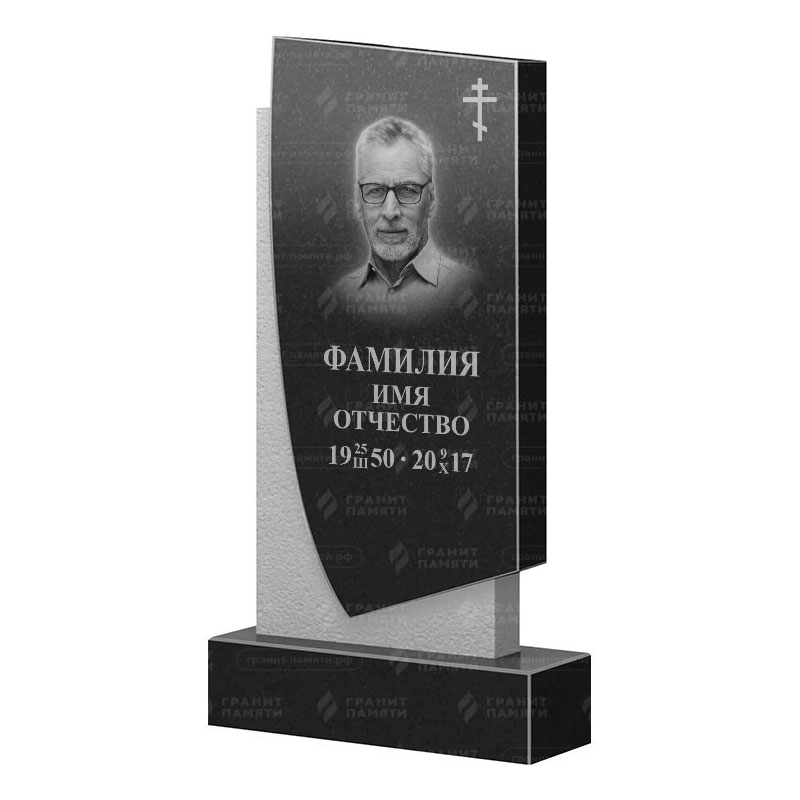 Памятники из гранита вертикальные в Ярославле | Гранитный памятник ФГ-075