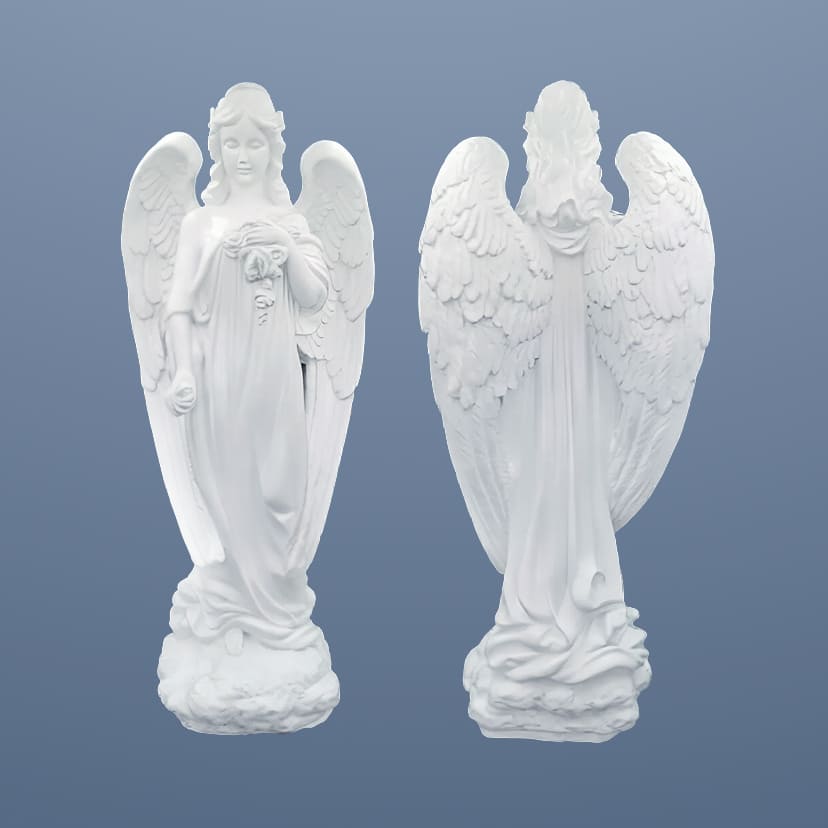 Скульптуры из искусственного мрамора на памятник в Ярославле | Скульптура Ангела №2