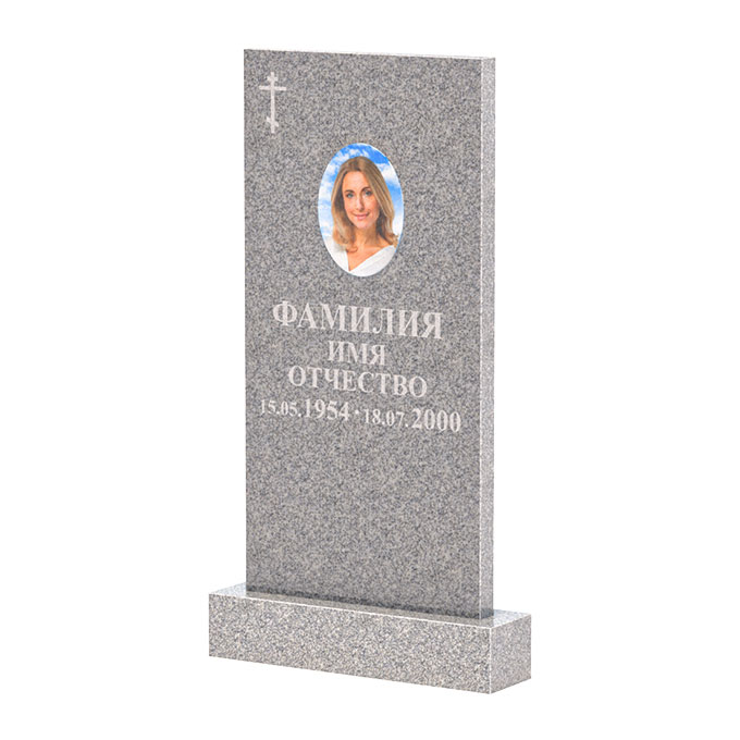 Памятники из цветного гранита в Ярославле | Памятник из Сибирского гранита прямой