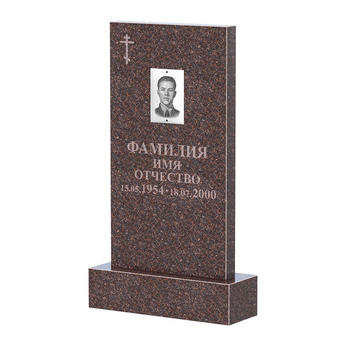 Памятники из цветного гранита в Ярославле | Памятник из гранита Елизовский прямой