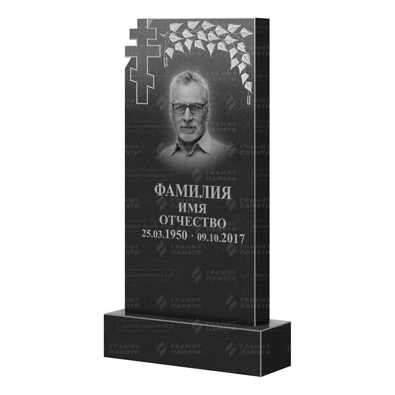 Памятники из гранита с деревом в Ярославле | Гранитный памятник ФГ-202