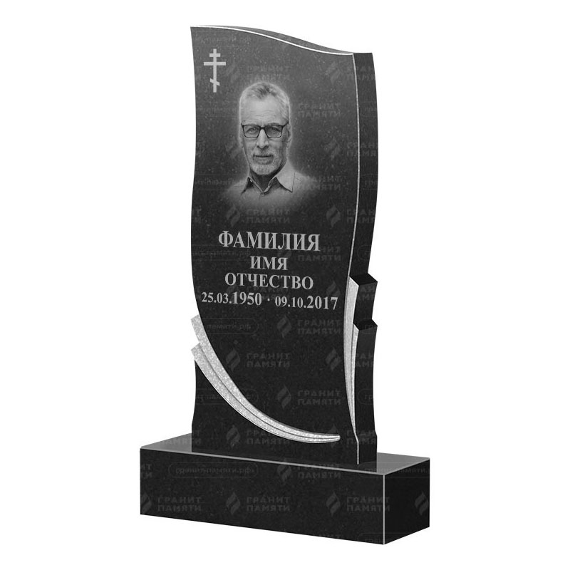 Памятники из гранита вертикальные в Ярославле | Гранитный памятник ФГ-044