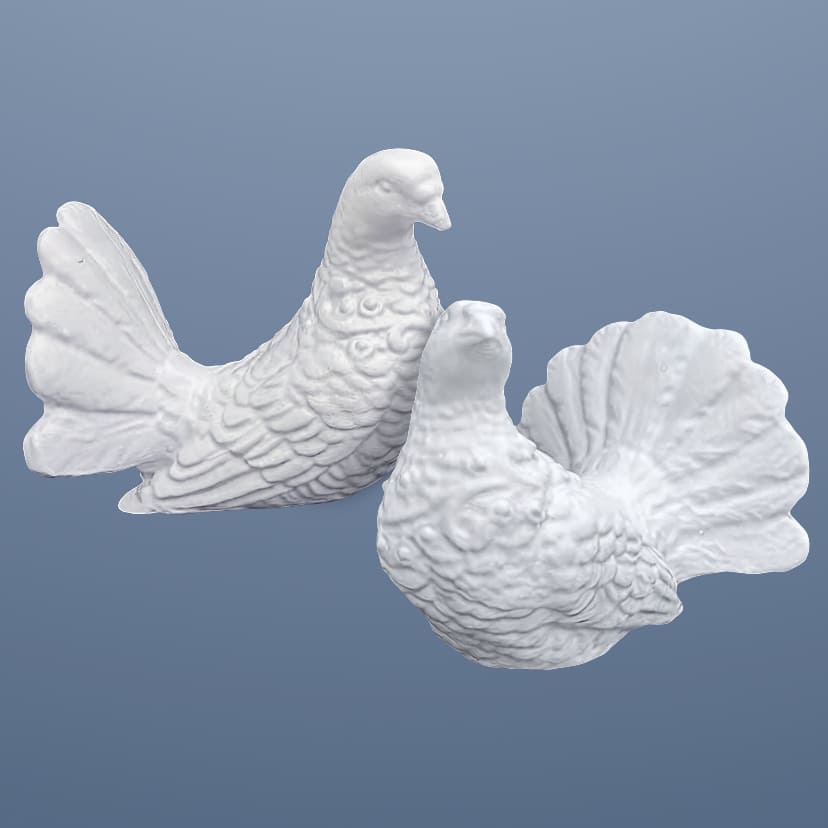 Скульптуры из искусственного мрамора на памятник в Ярославле | Голубь пара