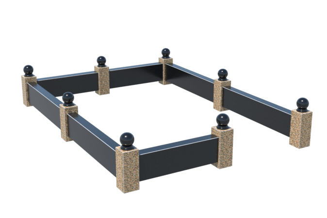 Цоколи на могилу в Ярославле | Цоколь на могилу №0036