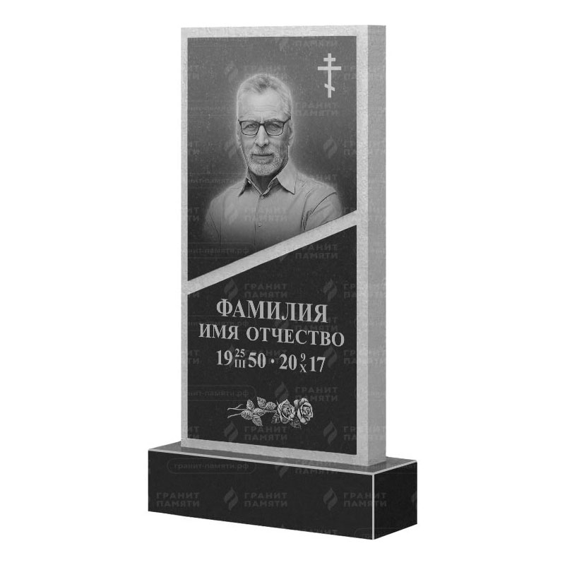 Памятники из гранита вертикальные в Ярославле | Гранитный памятник ФГ-164