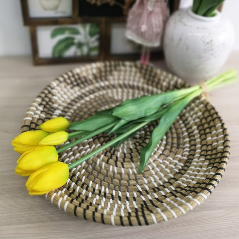 Искусственные цветы на могилу в Ярославле | Цветы искусственные «Тюльпаны, бутоны», желтые, букет