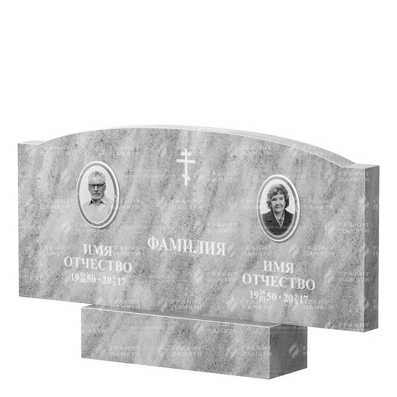 Памятники из мрамора в Ярославле | Двойной мраморный памятник ФМ-257