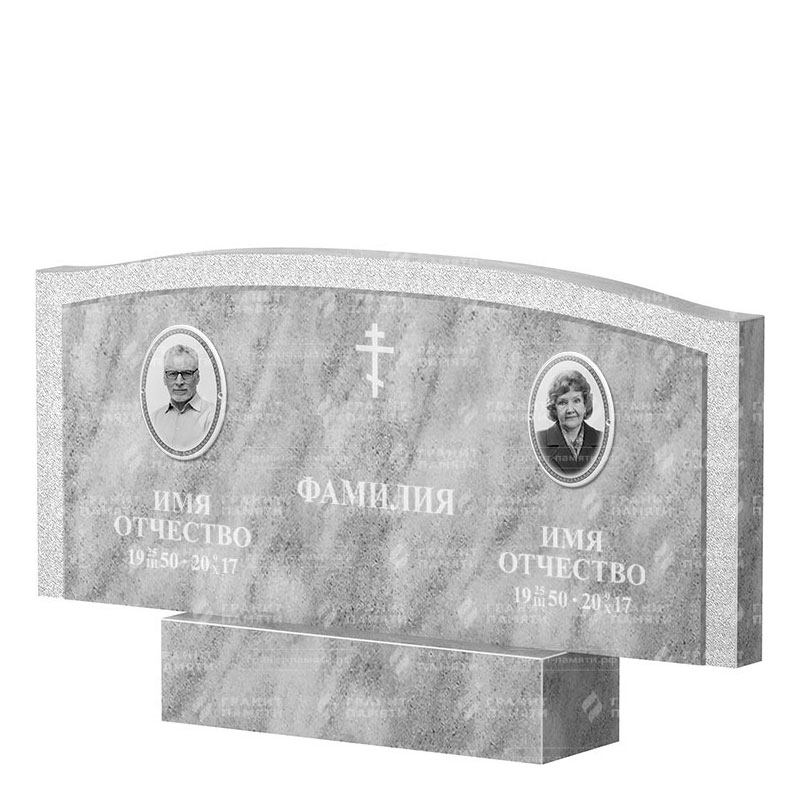 Памятники из мрамора в Ярославле | Двойной мраморный памятник ФМ-131