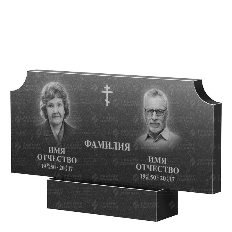 Памятники из гранита двойные в Ярославле | Двойной гранитный памятник ФГ-253