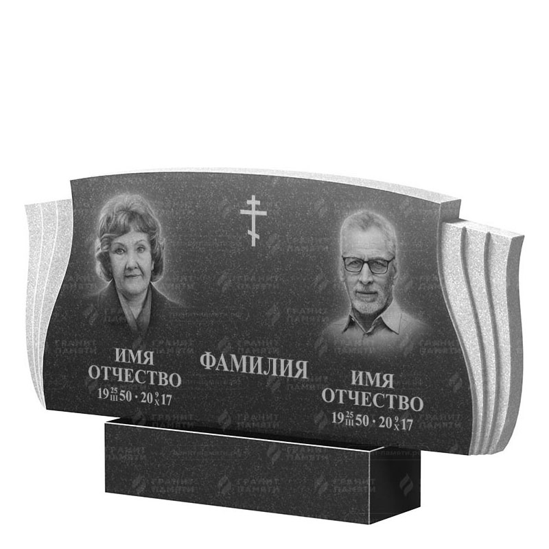 Гранитные памятники в Ярославле | Двойной гранитный памятник ФГ-264