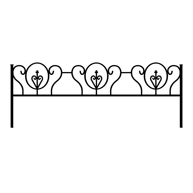 Металлические оградки, столы, скамейки в Ярославле | Оградка №3