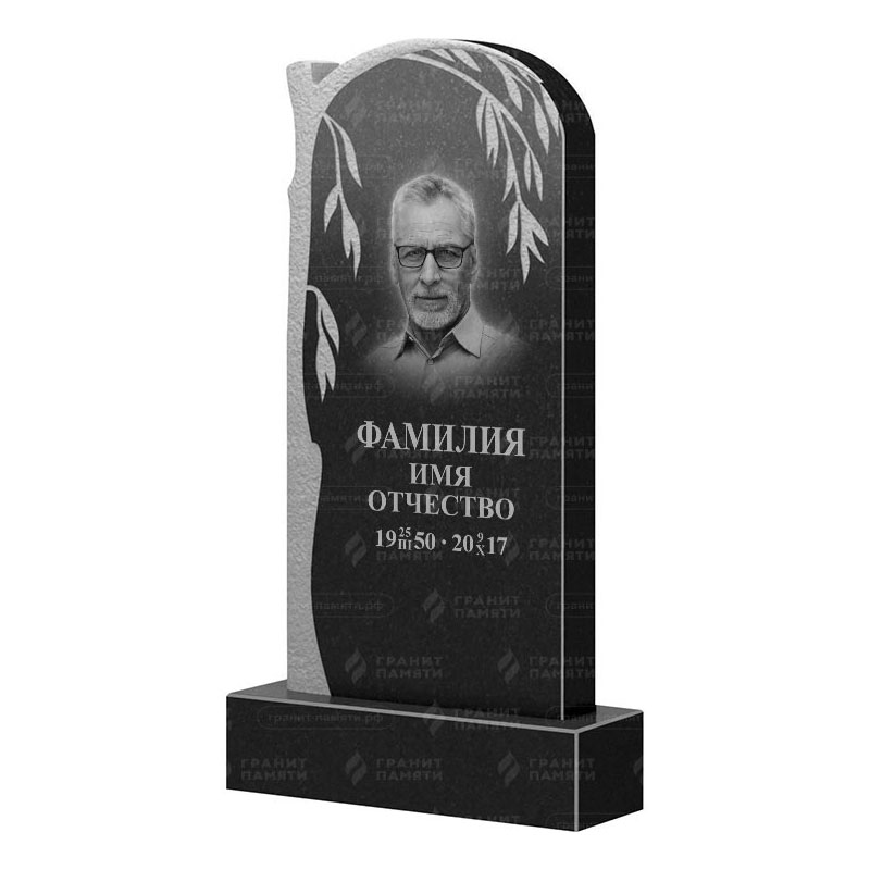 Памятники из гранита с деревом в Ярославле | Гранитный памятник ФГ-090