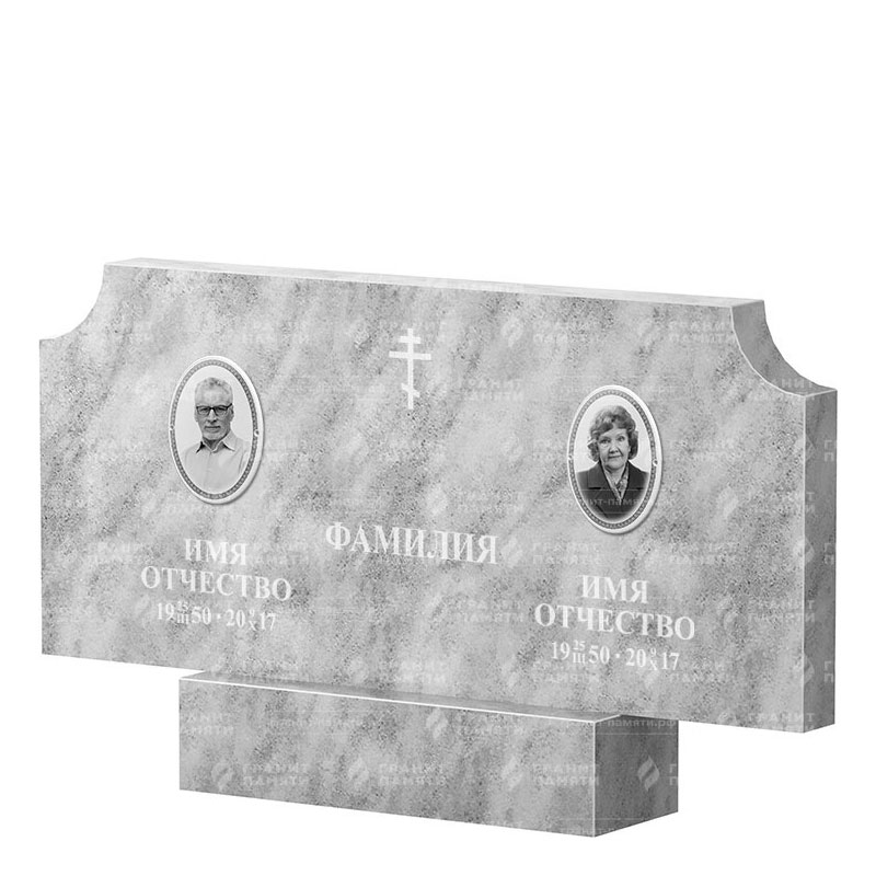 Памятники из мрамора в Ярославле | Двойной мраморный памятник ФМ-253