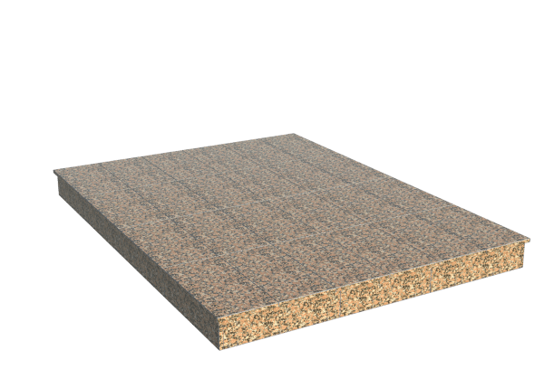 Площадки на могилу в Ярославле | Площадка с вертикальной (15 см) облицовкой Южно-султаевским гранитом