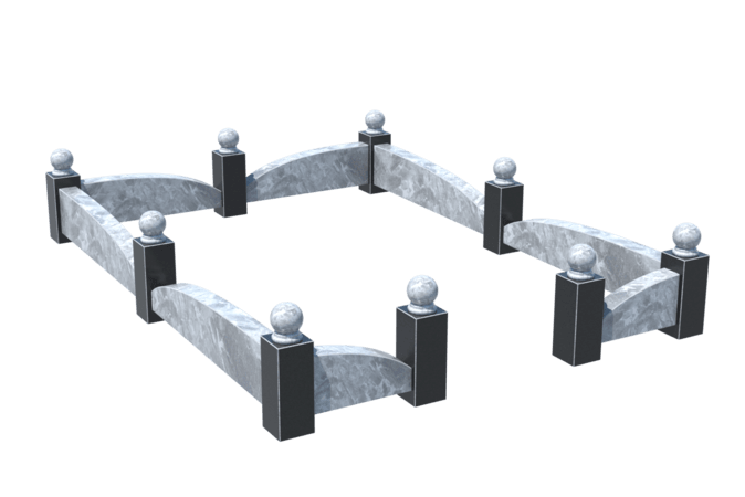 Цоколи на могилу в Ярославле | Цоколь на могилу №0040