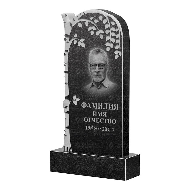 Памятники из гранита с деревом в Ярославле | Гранитный памятник ФГ-091