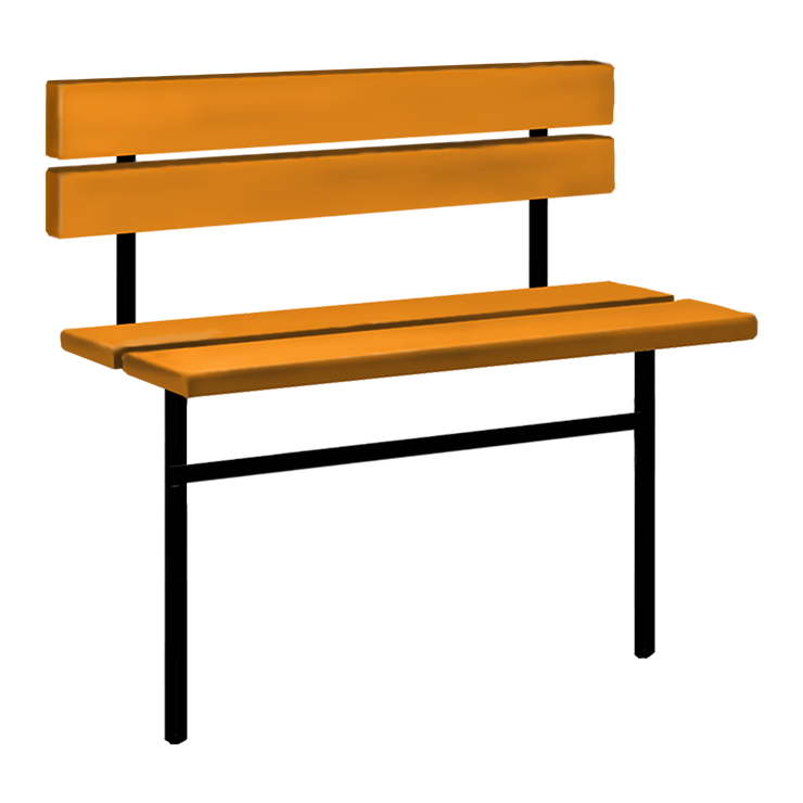 Металлические оградки, столы, скамейки в Ярославле | Скамейка №3 со спинкой