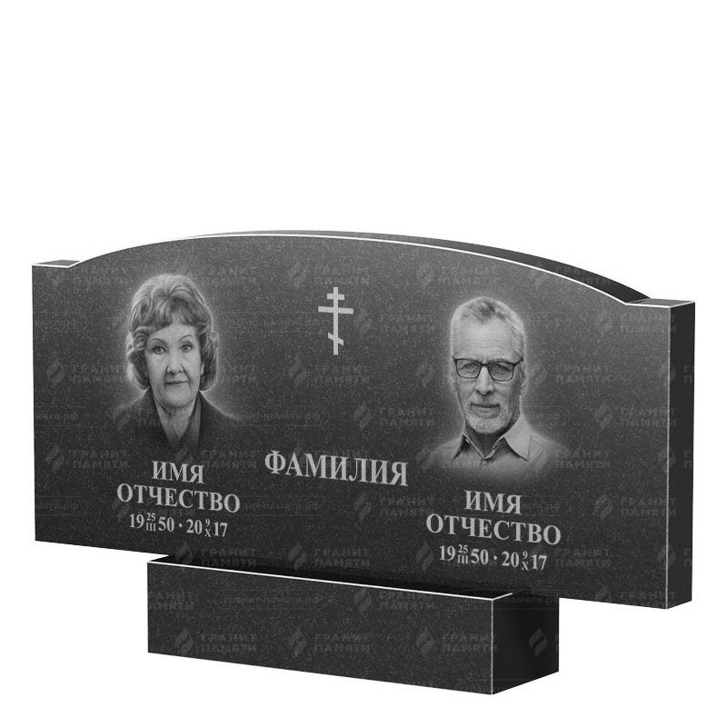 Гранитные памятники в Ярославле | Двойной гранитный памятник ФГ-257
