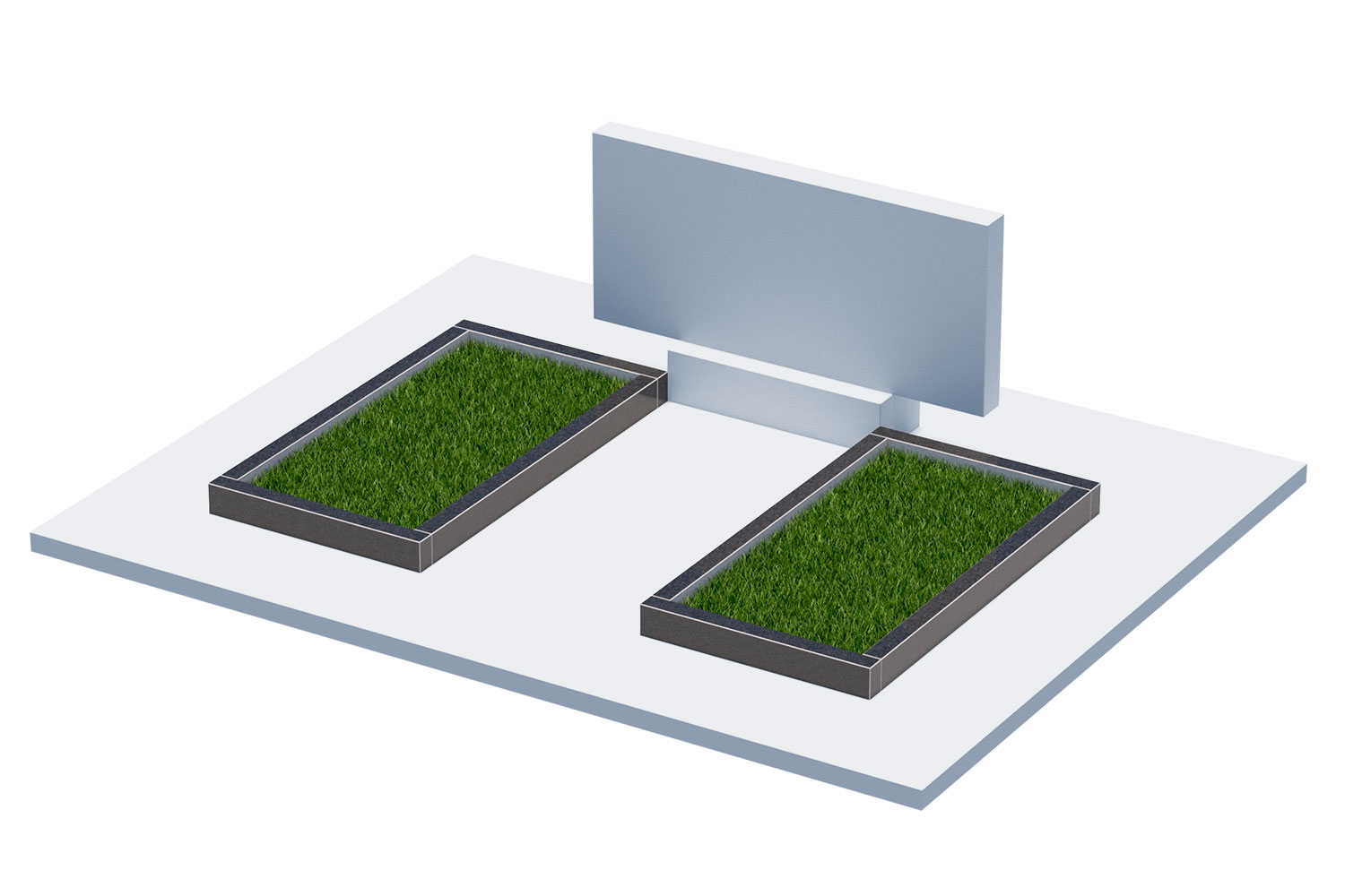 Цветники и надгробные плиты в Ярославле | Цветник Автономный, 2 шт