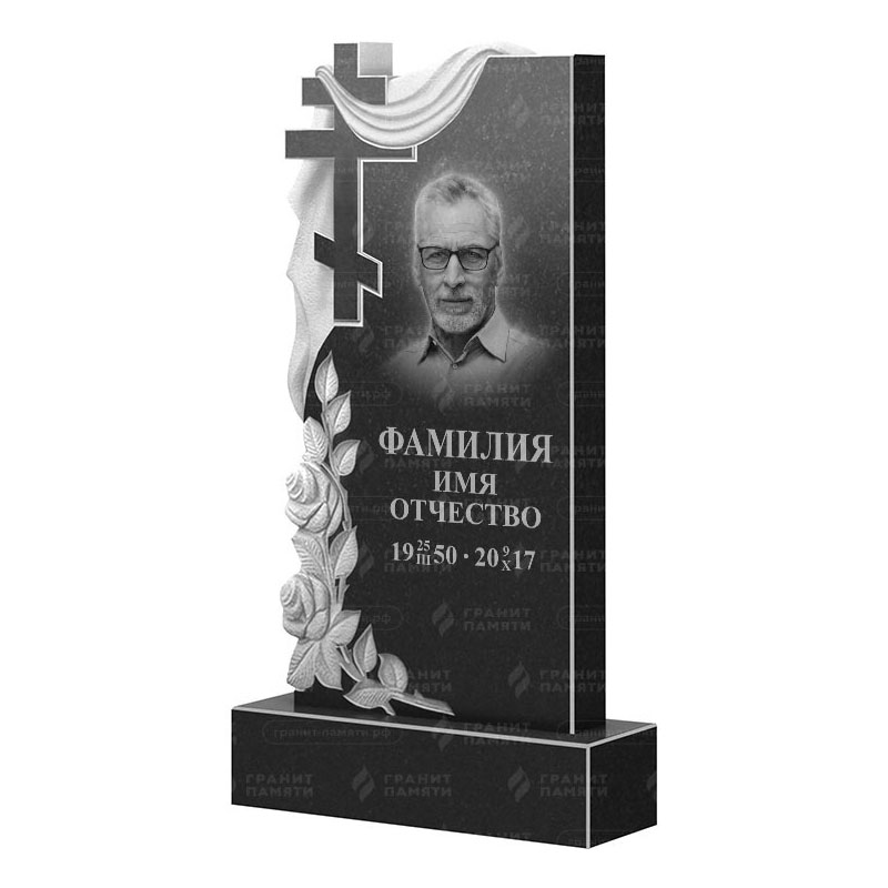 Памятники из гранита вертикальные в Ярославле | Гранитный памятник ФГ-189