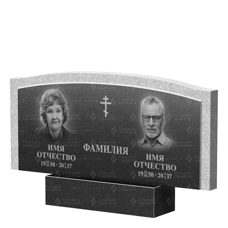 Памятники из гранита двойные в Ярославле | Двойной гранитный памятник ФГ-131