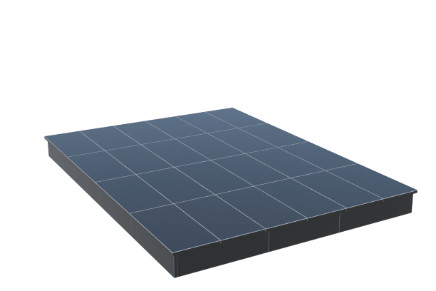 Площадки на могилу в Ярославле | Площадка с вертикальной (15 см) облицовкой гранитом Габбро