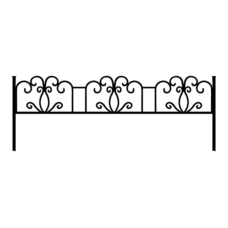 Металлические оградки, столы, скамейки в Ярославле | Оградка №4