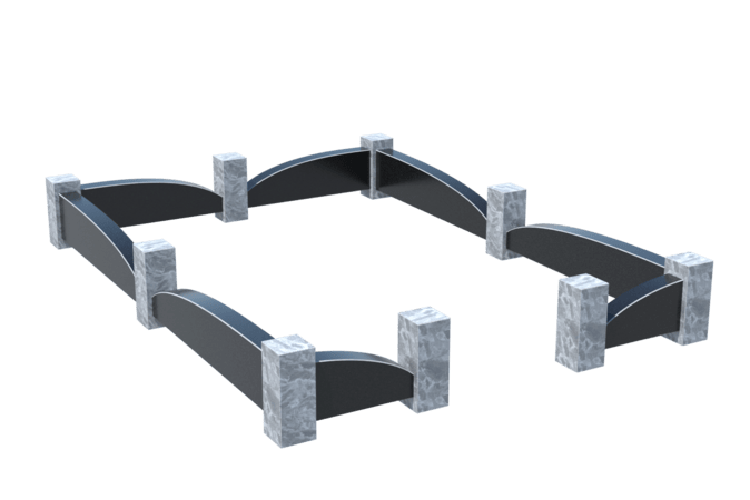 Цоколи на могилу в Ярославле | Цоколь на могилу №0041