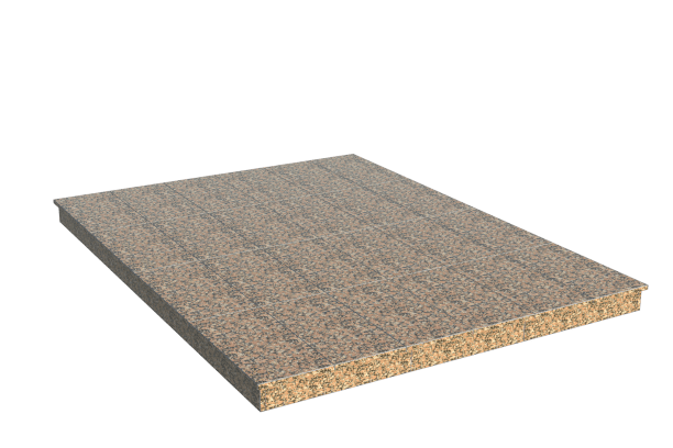 Площадки на могилу в Ярославле | Площадка с вертикальной (10 см) облицовкой Южно-султаевским гранитом